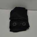 H.VERSAILTEX 100% Blackout Curtains for Bedroom Black Out Curtains 96 inch Thermal Insulated Long Blackout Curtains for Living Room, Energy Saving Curtains for Patio Door Grommet (1 Panel, Jet Black)