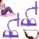 Pedal Resistance Band with Handle, Stirrup Puller for Exercise,2025 New Sit up Leg Stretch Rope Exercise Bands with Handles for Women Men