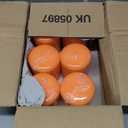 Biedermann & Sons Peach Pillar Candles (6 Pack), 4 Inch Tall 3 Inch Wide Round, Unscented Paraffin Wax, Approx 40 to 45 Hour Burn, Dripless Candles for Centerpieces