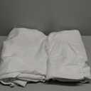 Fokitut 2 Pack Waterproof Round Tablecloth, 120 Inch, Stain Resistant and Wrinkle Polyester Table Cloth, Fabric Table Cover for Kitchen Dining, Wedding, Party, Holiday Dinner-White