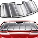 Custom Fit Windshield Sun Shade for Toyota 4Runner SUV 2025-2026, Foldable 3-Layer High Reflective Silver Sunshade, Blocks UV Rays & Reduces Cabin Heat
