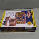 Ontel Battery Daddy Storage & Organizer Case with Tester, Stores & Protects Up to 180 Batteries, Double-Sided, Durable Design with Clear Locking Lid, Secure Latches & Portable Carrying Handle - Red