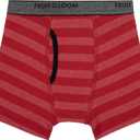 Fruit of the Loom boys And Toddler Boxer Briefs, Tag Free & Breathable Underwear, Assorted Color Multipacks (Red, S)