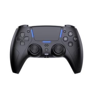 JDDWIN LED Wireless Gaming Controller for PS5/PS4/PC/Steam Deck,Hall Effect, Trigger Stops, Mappable Buttons, Bluetooth Audio,Marco, Turbo, Vibration, 6-Axis Motion Contro Gamepad with Speaker (Black)