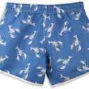 Womens Board Shorts Beach Quick Dry Fabric Swim Slim Trunks Ocean Travel Sports (Blue, XL)