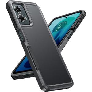 FNTCASE for Motorola Moto G-5G-2024 Case: Dual Layer Shockproof Protective Cell Phone Cover | Military Grade Drop Proof Protection | Hybrid Matte Textured Rugged Hard Cases, 6.6 Inch