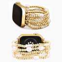 Cape Diablo Compatible With Apple Watch Band for Women - Handmade Gemstone Strap -  41mm 40mm 38mm Apple Faces, Small - Fits 5.75-6.25 inch wrists