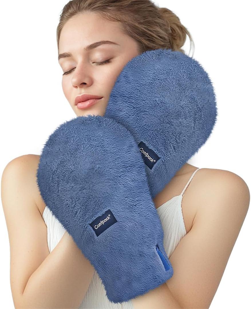 Microwavable Heating Mittens for Hands and Fingers, Cordless Heated Gloves for Arthritis, Hand Warmers with Washable Cover, Pain Relief for Rheumatoid Arthritis, Carpal Tunnel, Stiff Joints
