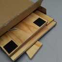 Adjustable Dog Ramp for Stairs with 3 Heights, Anti-Slip Small Dog Ramp for Indoor & Outdoor, Solid Wood Pet Steps for Small/Senior/Injured Dogs, Gentle Slop Ramp for Stairs with Carpet Surface