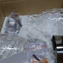 Brushed Nickel Pendant Lights Kitchen Island 2 Pack, 5.9 Mini Hammered Glass Pendant Light Fixtures, Adjustable Modern Hanging Lights Kitchen Pendant Lighting over Island Sink Bathroom Dining Room