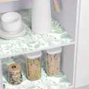 4 x Heroad Green Wallpaper Leaf Peel and Stick Wall Paper Green and White Boho Removable Contact Paper Renter Friendly Self-Adhesive Waterproof for Bathroom Bedroom Cabinet and Drawer 17.3"x78.7"