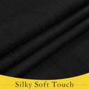 NICETOWN Door Curtains 100% Blackout - Self Stick Tie Up Shades Thermal Insulated Linen Door Window Light Block Sidelight Curtains for Bedroom, W26 x L72 inches, 1 Panel, Black