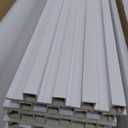 Art3d 8-Pack 96 x 6in. WPC Acoustic Slat Wall Panel for Modern Interior Decor, TV Background, Living Room, Matte White