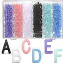 Yexiya 1035 Pcs Board Letters with Organizer Case Set Include 3/4'' Multicolor Plastic Pre Cut Characters Cursive for Felt Message Board Letters Numbers Symbols