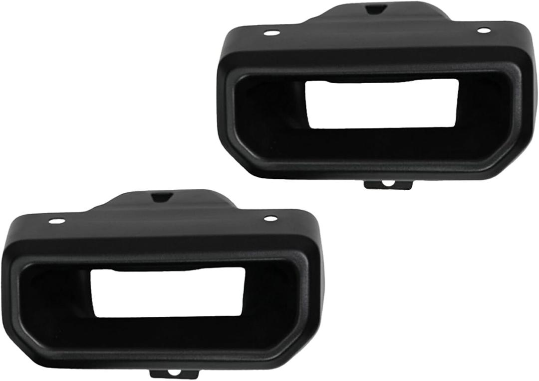 MITZONE Exhaust Tips Bezel Compatible with 2019 2020 2021 2022 2023 2024 Chevy Silverado 1500 GMC Sierra 1500 Gloss Black