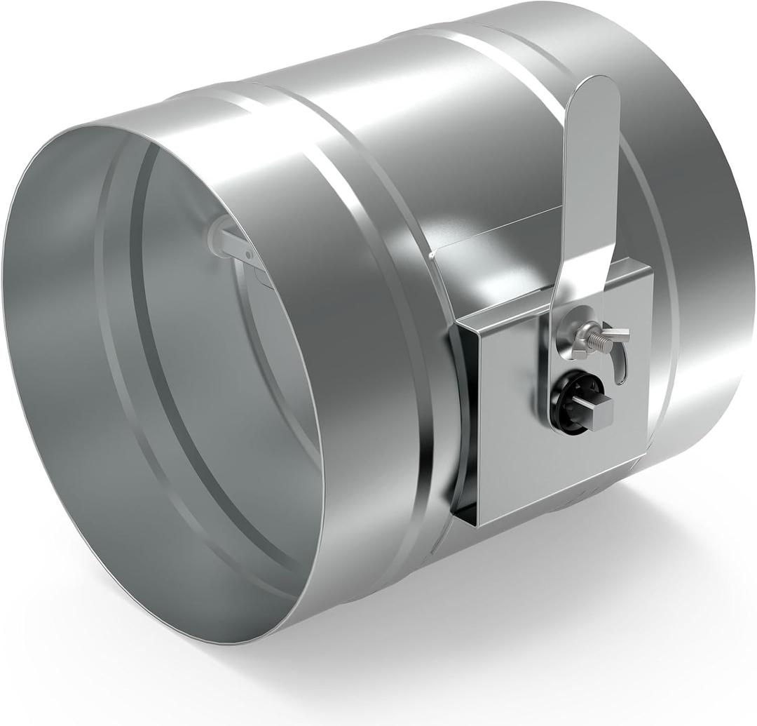 6" HVAC Duct Manual Volume Damper Metal Adjustment Airflow Ducting Backdraft Damper for Air Ventilation System HVAC