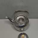 2L Hammered Tea Kettle, Stainless Steel Tea/Coffee Pot Loose Leaf Teapot for Tea, Milk, Coffee, 2L Teapot with Strainer Stovetop Tea Kettle, Outdoor Travel Supplies, Gift For Tea (Silver 2L)