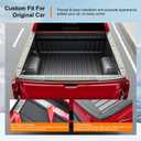 powoq 5.8FT Truck Bed Rail Caps Compatible with 2019-2026 Chevy Silverado GMC Sierra 1500 Truck Bed Rail Cover TPE Tailgate Cap Top Protector Replacement for 2019-2026 Chevy Silverado Accessories