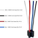 irhapsody 4-pin 40/30AMP 12V DC Relay Kit, SPST Automotive Relay, Pack of 6