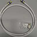 Coaxial Cable 3ft/6ft/10ft/15ft/25ft/50ft/60ft/75ft/100ft, RG6 Coax Cable Extender with Gold F-Type Connector, High Speed Internet for HD TV, Modem, Digital Antenna, Satellite, White(3ft)