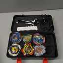 Battling Top Set, Burst Gyro Toys 10 Spinning Tops 2 Launchers Combat Battling Game with Portable Storage Box Gift for Kids Children Boys