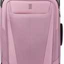 Travelpro Maxlite 5 Softside Expandable Checked Luggage with 4 Spinner Wheels, Lightweight Suitcase, Men and Women, Orchid Pink Purple, Checked Medium 25-Inch