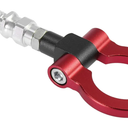 Red Aluminum Alloy Front Bumper Towing Eye Tow Hook for Car Auto Tow Hook Kit