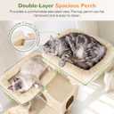 Globlazer Tall Cat Tree for Indoor Large Cats, 75 inch, F75C, Beige
