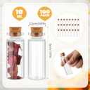 Patelai 100 Pcs Small Glass Jars with Cork Lids, Mini Potion Bottles Bulk Tiny Wishing Vial Spell Jars for DIY Art Crafts Gift Mother's Day Graduation Wedding Birthday Party Favors (10 ml)