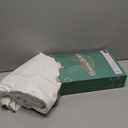 TEXAS LINEN CO. 100% Organic Cotton Percale Sheets Full Size - White, 4 Piece Set, Soft & Crisp, Cooling, 16" Deep Pocket Hotel Sheets