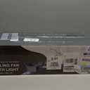 52/inch Modern Black and Gold Ceiling Fan with Lights Remote, ETL Listed, 3 Downrods, Blade Fans, Reversible Quiet DC Motor, Timer for Outdoor Patio Waterproof Bedroom