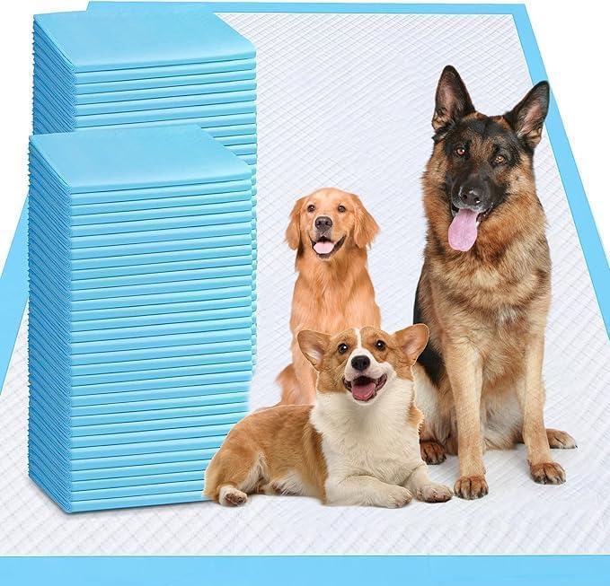 XXXL Puppy Pee Pads for Dogs 31"x47" 40 Count, Pee Pads Extra Large, Leak Proof & Super Absorbent Dog Pee Pads, Thicken Disposable Potty Pads Puppy Training Pads for Cats Rabbits