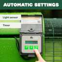 Omlet Automatic Chicken Coop Door Opener Operated by Light Sensor or Timer | Easy to Install, No Maintenance Required | Improves Coop Security and Insulation | Built-in Safety Sensors | Green