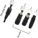 42V 2A Charger Power Supply Adapter for 10S 36V 8Ah-15Ah Lithium Li-ion Battery Pack 5.5 * 2.1mm Round Plug with 5.5*2.5mm /RCA 8mm/Female 3-Pin 8mm Inline Tips Fits Bird & Lime, Lime S, Xiaomi M365