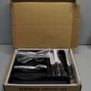 49-Piece Black Silverware Set with Organizer, Heavy Duty Stainless Steel Flatware for 8, Cutlery Utensil Sets with Steak Knives, Rust-proof, Mirror Polished, Dishwasher Safe, Black Heavy Duty