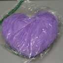 Heart Pillow Purple Throw Pillows Decorative Pillows for Bed Couch Cute Faux Rabbit Fur Small Pillow for Women Valentine Anniversary Fall Halloween Christmas Home Decor (Mini, 13"x10")