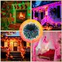 LitHome 164FT 500 LED Color Changing Christmas String Lights Outdoor, 35 Colors RGB Christmas Lights with Remote, Dimmable Led String Light Plug in, Xmas Tree Light Indoor for Holiday Party Decor