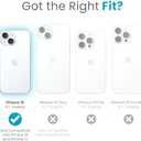 Speck Clear iPhone 15 Case - Slim, Drop Protection - for iPhone 15, iPhone 14 & iPhone 13 - Scratch Resistant, Anti-Yellowing, 6.1 Inch Phone Case - GemShell Clear