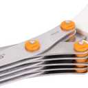 Fiskars Fringe Scissors White and Orange Stainless Steel Blades for Crafting Gift Wrapping and Paper Projects Comfortable Handles