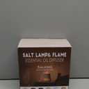 SALKING 2-in-1 Ultrasonic Essential Oil Diffuser & Himalayan Salt Lamp, Aromatherapy Diffuser Cool Mist Humidifier with Auto Off Function, 100% Pure Himalayan Pink Salt Rock, 150ml (Wooden Grain)