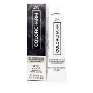 COLORCHARM Demi Permanent Hair Color - Gloss, Refresh & Tone - 2 Fl Oz (2BBL Blue Black)