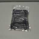 2 x 4 Pack Mini Cosmetic Bags for Lipsticks, Small Mesh Makeup Bag with Zipper for Home Office Purse Multipurpose Nylon Bag (Black)