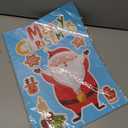 286 PCS 10 Sheet Double-Sided Christmas Window Clings, Christmas Snowflake Window Clings Stickers for Glass, Xmas Holiday Santa Claus Snowflake Decals for Party