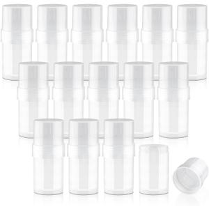 15 Pcs Clear Deodorant Containers Plastic Empty Filling Stick Tube Deodorant Bottles for DIY Cosmetic Lotion Bar Crayon - 30ml/1oz