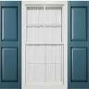 Mid-America 00021231166 Standard Size Williamsburg Double Panel Vinyl Shutters, w/Installation Shutter-Lok's & Matching Screws (Per Pair), 166, 12"W x 31"H, Midnight Blue