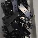 HUHOLE 50 Pack Gridwall Hooks 2 Inch  Black Metal Display Hangers for Wire Grid Panel  Heavy Duty Retail Store Fixtures, Garage Organizer, Craft Fair & Jewelry Rack (20lbs Capacity)