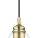Livex Lighting, 46480-01, Moreland, Single Pendant, Antique Brass