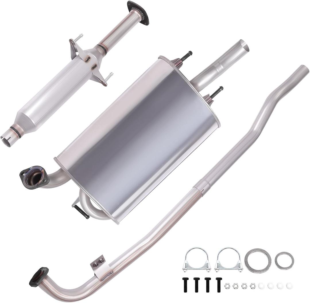 Exhaust Resonator Muffler Pipe System Replacement kit Compatible with 2002-2006 Camry 2.4L L4 engine，Muffler and Tail Pipe，Repklace OE: 48331,18885