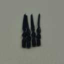 Navy Spiral Taper Candles Twisted Candle Conical Stick Candles for Holiday Wedding Party Wax Unscented Dinner Candle Dripless, Christmas Gift10inch, Set of 4 (Navy-A)
