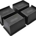 MYMULIKE Bed Risers 6 Inch Heavy Duty, Oversized Furnitures Risers 6 inch Support 6000 lbs, Bed Table Rising Blocks, Fits for Couch, Sofa, Chair, Furniture Lifts 4 Pack